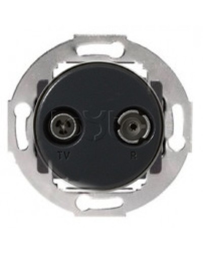 Механизм розетки TV+FM проходной Vintage (885300-1) в Калуге Розетки компьютерные и телефонные Pintop.ru