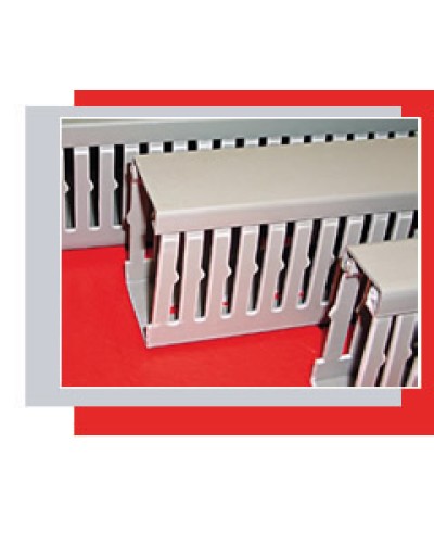 Короб перфорированный 60х100 мм (серый) Экопласт СР-Е184 в Калуге Кабель-канал Pintop.ru