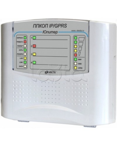 Элеста Юпитер-1431 (ППКОП Юпитер-4 IP/GPRS, пластик. корпус) в Калуге Приемно-контрольные приборы Pintop.ru