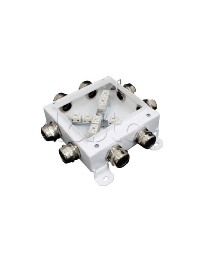 Коробка монтажная огнестойкая Гефест КМ-О (12к*10,0)-IP66 1212, 8 вводов 123х123х60 в Калуге Распределительные коробки Pintop.ru