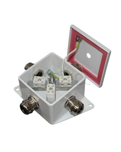 Коробка монтажная огнестойкая Гефест КМ-О (6к)-IP66, дваввода 80х80х68 в Калуге Распределительные коробки Pintop.ru