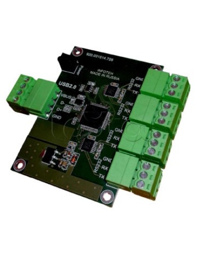 Конвертер USB/RS-232 ИНФОТЕХ AVT-USB/4RS232 в Калуге Дополнительное оборудование для ОПС Pintop.ru