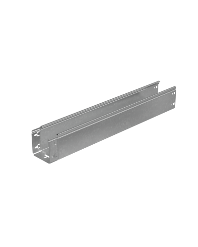 Лоток неперфорированный 100х100х1,0 L4000 мм Быстрый монтаж ПЛЮС HD85 КМ-профиль (LNplus100-100-1.0-4000 HD85) в Калуге Кабельные лотки Pintop.ru