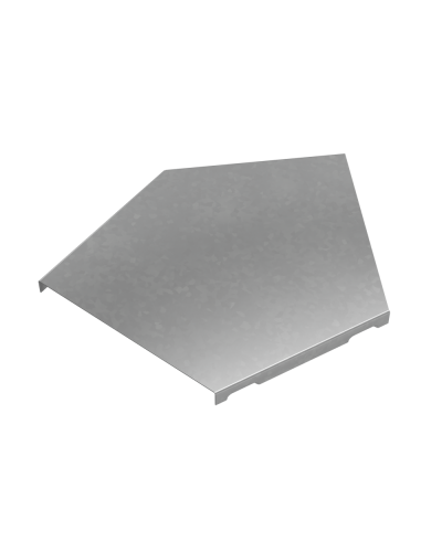 Крышка горизонтального угла 45 гр. 150 мм ПЛЮС HD КМ-Профиль (KGLplus45-150 HD) в Калуге Аксессуары для лотков Pintop.ru