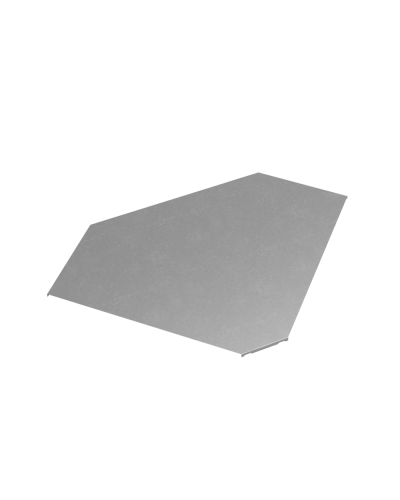 Крышка горизонтального угла 90 гр. 600 мм ПЛЮС INOX304 КМ-Профиль (KGLplus90-600 INOX304) в Калуге Аксессуары для лотков Pintop.ru