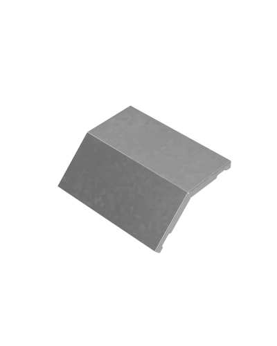 Крышка внешнего вертикального угла 45 гр. 200 мм ПЛЮС HD КМ-Профиль (KVLplus45-200 HD) в Калуге Аксессуары для лотков Pintop.ru