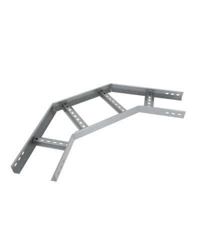 Угол лестничный горизонтальный 90 гр. 100х200х1,5 мм HD85 КМ-профиль (LGL90-100-200-1.5 HD85) в Калуге Аксессуары для лотков Pintop.ru