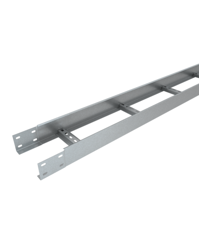 Лоток лестничный 80х600х1,2 L2000 мм Быстрый монтаж HD85 КМ-профиль (LLS80-600-1.2-2000 HD85) в Калуге Кабельные лотки Pintop.ru