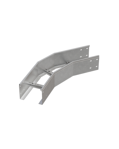 Угол лестничный горизонтальный 45 гр. 150х600х1,2 мм HD85 N КМ-профиль (LGL45-150-600-1.2 HD85 N) в Калуге Аксессуары для лотков Pintop.ru