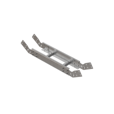 Вертикальный шарнирный угол 100х400х2,0 мм N КМ-профиль (LSHL100-400-2.0 N)