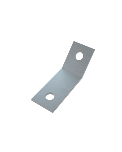 Уголок 45 гр. (2 отверстия) КМ-Профиль (USG45-2) в Калуге Аксессуары для лотков Pintop.ru