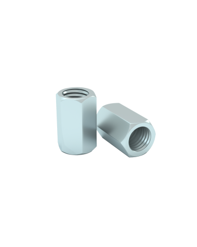 Гайка соединительная М6 DIN 6334 (упак. 100 шт) КМ-Профиль (MS6) в Калуге Крепеж Pintop.ru