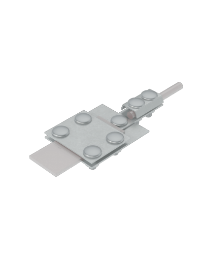 Универсальный контрольный соединитель полоса до 30 мм пруток Ø 5-8 мм TD КМ-Профиль (UKS-B30-D5-8 TD) в Калуге Аксессуары для лотков Pintop.ru