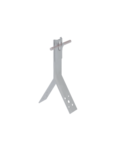 Коньковый держатель зажимной для прутка Ø 5-8 мм H100 мм CU КМ-Профиль (KDZ-H100-D5-8 CU) в Калуге Монтажные материалы Pintop.ru