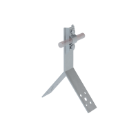 Коньковый держатель болтовой для прутка Ø 5-10 мм H80 мм CU КМ-Профиль (KDB-H80-D5-10 CU)