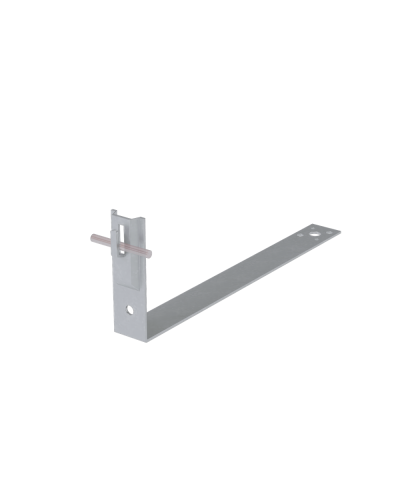 Черепичный держатель зажимной на обрешётку для прутка Ø 5-8 мм L380 мм H100 мм HD КМ-Профиль (CDZO-L380-D5-8 HD) в Калуге Держатели, клипсы, скобы Pintop.ru