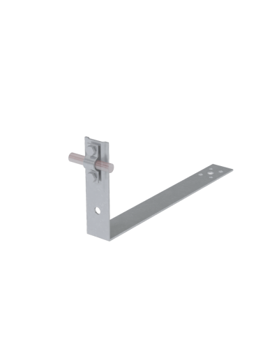 Черепичный держатель болтовой на обрешётку для прутка Ø 5-10 мм L430 мм H100 мм HD КМ-профиль (CDBO-L430-D5-10 HD) в Калуге Крепеж Pintop.ru