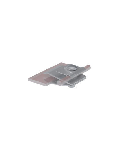 Фальцевый держатель H60 мм для прутка Ø 5-10 мм HD КМ-Профиль (FD-H60-D5-10 HD) в Калуге Монтажные материалы Pintop.ru