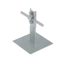 Приклееваемый держатель болтовой для прутка Ø 5-10 мм H90 мм INOX304 КМ-Профиль (PDB-H90-D5-10 INOX304)