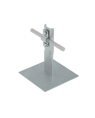 Приклееваемый держатель болтовой для прутка Ø 5-10 мм H90 мм INOX304 КМ-Профиль (PDB-H90-D5-10 INOX304) в Калуге Монтажные материалы Pintop.ru