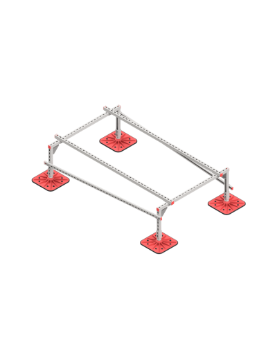 Опорная конструкция для установки оборудования TECHNORAPTOR FOOT 1200х2000 тип 1 КМ-профиль (KM-TR-F-SSEI-1200-2000-1) в Калуге Системы видеонаблюдения Pintop.ru