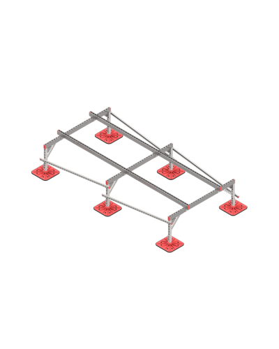 Опорная конструкция для установки оборудования TECHNORAPTOR FOOT 1500х3000 тип 1 КМ-профиль (KM-TR-F-SSEI-1500-3000-1) в Калуге Системы видеонаблюдения Pintop.ru