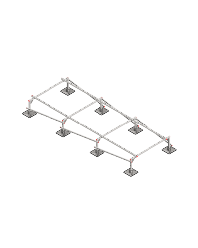 Опорная конструкция для установки оборудования TECHNORAPTOR STEELFOOT 1500х4000 тип 1 HD КМ-профиль (KM-TR-STF-SSEI-1500-4000-1 HD) в Калуге Системы видеонаблюдения Pintop.ru