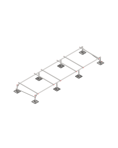 Опорная конструкция для установки оборудования TECHNORAPTOR STEELFOOT 5000х1500 КМ-профиль (KM-TR-STF-SSEI-5000-1500) в Калуге Системы видеонаблюдения Pintop.ru