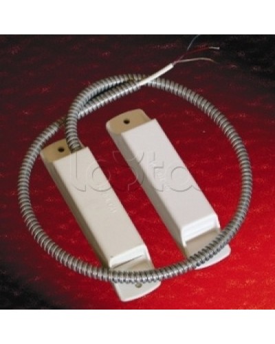 Извещатель охранный точечный магнитоконтактный взрывозащищенный Магнито-Контакт Аякс исп.10 (ИО 102-26/В) из антистатичного пластика черн. цвета (металлорукав из нерж. стали) в Калуге Извещатели охранные (Ex) Pintop.ru