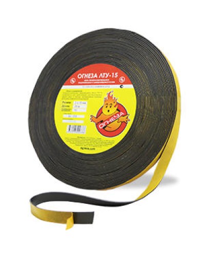 Лента термоуплотнительная Огнеза ОГНЕЗА-ЛТУ 2*15 мм., рулон 25 пог.м. в Калуге Дополнительное оборудование пожаротушения Pintop.ru
