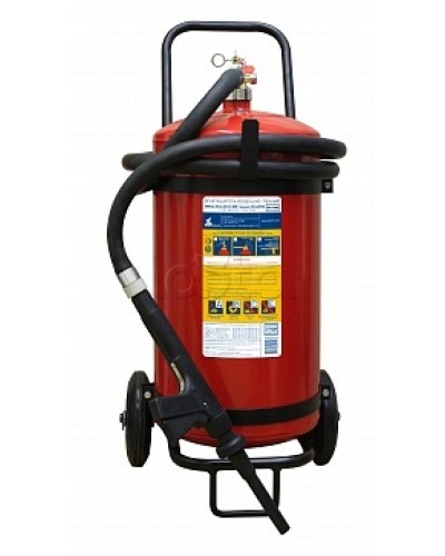 Огнетушитель ПОЖТЕХНИКА ОВП-40(з) МИГ зимний (ФторПАВ) на съемн.тележке с перекр. стволом (баллон 50 л, ОТВ 40 л) в Калуге Огнетушители Pintop.ru