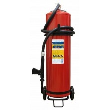 Огнетушитель ПОЖТЕХНИКА ОВП-80(з) МИГ летний (ФторПАВ) на съемн.тележке с перекр. стволом (баллон 100 л, ОТВ 80 л)