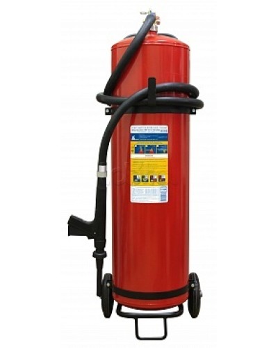 Огнетушитель ПОЖТЕХНИКА ОВП-80(з) МИГ летний (ФторПАВ) на съемн.тележке с перекр. стволом (баллон 100 л, ОТВ 80 л) в Калуге Огнетушители Pintop.ru