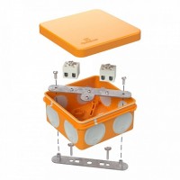 Коробка огнестойкая для о/п двухкомпонентная 60-0210-FR2.5-6 Е15-Е120 80х80х40 Промрукав (60-0210-FR2.5-6)