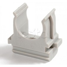 Крепёж-клипса для труб Полистирол д40 (15шт/300шт уп/кор) Промрукав (PR.02740)