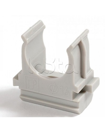 Крепеж-клипса для труб АБС-пластик в карт д16 (200шт/2000шт уп/кор) Промрукав (PR.0616) в Калуге Держатели, клипсы, скобы Pintop.ru