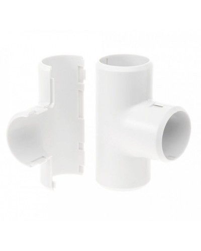 Тройник разборный белый д16 (70шт/700шт уп/кор) Промрукав (PR.07316б) в Калуге Повороты, муфты, тройники Pintop.ru