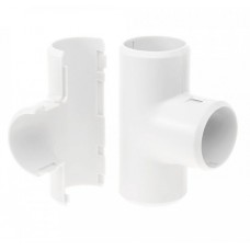 Тройник разборный белый д25 (30шт/300шт уп/кор) Промрукав (PR.07325б)