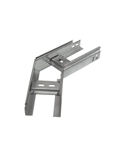 Угол горизонтальный 45 градусов лестничный 400х200 (1,2 мм) Промрукав (PR08.5265) в Калуге Аксессуары для лотков Pintop.ru