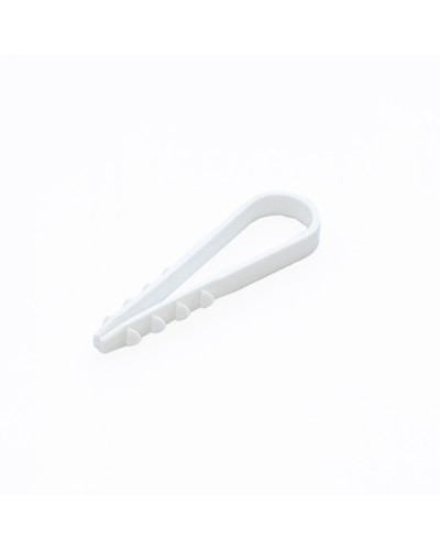 Дюбель-хомут для круглого кабеля d11-18 мм белый (10шт) Промрукав (PR08.6945) в Калуге Крепеж: Дюбели, шурупы, саморезы Pintop.ru