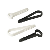 Дюбель-хомут для плоского кабеля 6-12 мм черный (10шт) Промрукав (PR08.6962)