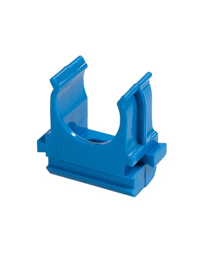Крепёж-клипса для труб АБС-пластик синяя д20 в малой упаковке (10шт/1000шт уп/кор) Промрукав (PR13.0061) в Калуге Держатели, клипсы, скобы Pintop.ru