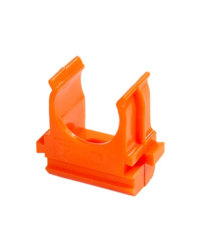 Крепёж-клипса для труб АБС-пластик оранжевая д32 (25шт/500шт уп/кор) Промрукав (PR13.0105) в Калуге Держатели, клипсы, скобы Pintop.ru