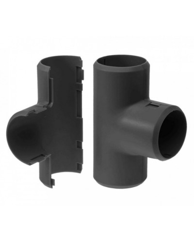 Тройник разборный черный д25 (30шт/300шт уп/кор) Промрукав (PR13.0197) в Калуге Повороты, муфты, тройники Pintop.ru