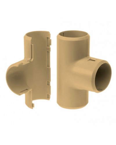 Тройник разборный сосна д32 (1шт/200шт уп/кор) Промрукав (PR13.0254) в Калуге Повороты, муфты, тройники Pintop.ru