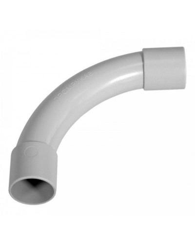 Соединитель угловой д16 безгалогенный (HF) атмосферостойкий серый (70шт/980шт уп/кор) Промрукав (PR13.0356) в Калуге Повороты, муфты, тройники Pintop.ru