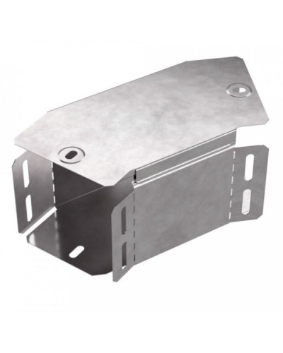 Угол горизонтальный 45 градусов с крышкой Стандарт 100х100 Промрукав (PR16.0425) в Калуге Аксессуары для лотков Pintop.ru