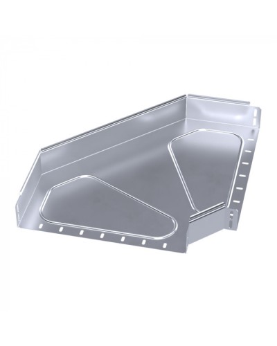 Угол горизонтальный 90 градусов Стандарт INOX (AISI 316) 400х80 Промрукав (PR16.3537) в Калуге Аксессуары для лотков Pintop.ru