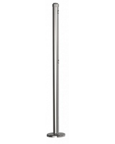 Стойка стационарная хромированная Ростов-Дон ОБ1/0-0 ХРОМ в Калуге Ограждения Pintop.ru