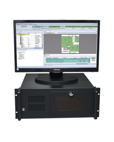 Центральный прибор индикации и управления ЦПИУ Рубеж исп.2 в Калуге Адресная система пожарной сигнализации РУБЕЖ Pintop.ru